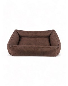 Лежанка для собак коричневый текстиль синтепух 50x40x15 см Салика