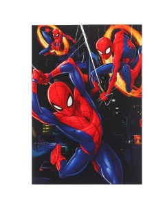 Блокнот Человек паук 9797487 А5 на скрепке 40 листов в точку софт тач Marvel
