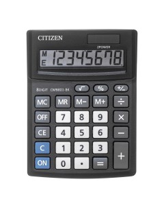 Калькулятор Business Line CMB801 BK черный 10 2 х 13 7 х 3 1 см Citizen