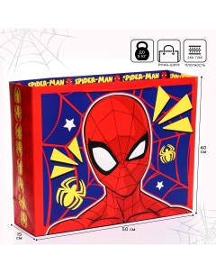 Пакет подарочный 50х40х15 см человек паук Marvel
