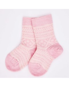 Носки детские Розовые снежинки Merino Wool & cotton