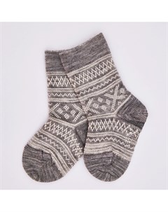 Носки детские Серые снежинки Merino Wool & cotton