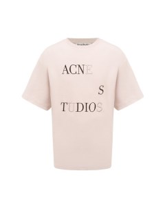 Хлопковая футболка Acne studios