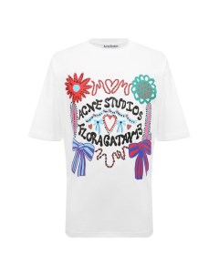 Хлопковая футболка Acne studios