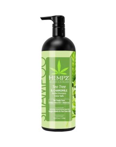 Шампунь Здоровые волосы Чайное дерево и Ромашка Tea Tree Chamomile Herbal Shampoo 120 2558 03 500 мл Hempz (сша)