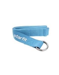 Ремень для йоги Core 186 см хлопок YB 100 синий пастель Starfit