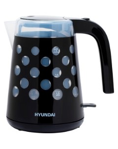 Чайник электрический HYK G2012 черный прозрачный Hyundai