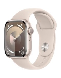 Смарт часы Watch Series 9 A2978 41мм OLED корп серебристый Solo Loop рем сияющая звезда разм брасл 1 Apple