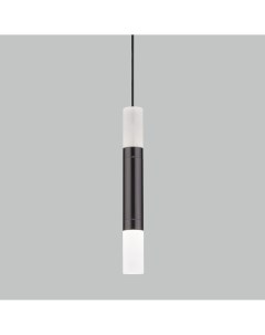 Подвесной светодиодный светильник Eurosvet Axel 50210 1 LED черный жемчуг a054210 Евросвет