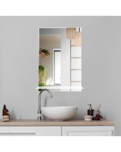 Зеркало для ванной S40W с полкой 60x40 см Без бренда
