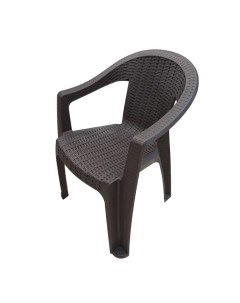 Кресло Elegance 61x57x77 см полипропилен цвет коричневый Без бренда