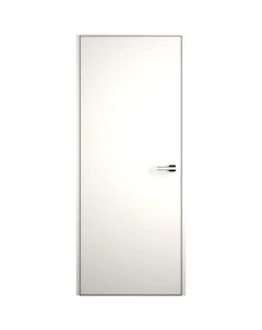 Дверь межкомнатная скрытая правая от себя Invisible 80x200 см эмаль цвет Белый с замком Без бренда