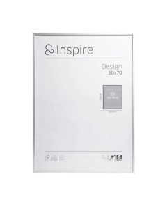 Рамка Design 50x70 см цвет серебро Inspire