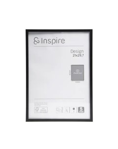 Рамка Design 21x29 7 см цвет черный Inspire