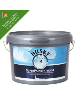 Краска для стен Super Paint Int моющаяся матовая прозрачная база С 2 25 л Husky