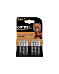 Батарейка алкалиновая Opticell Professional AAA 6 шт Без бренда