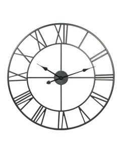 Часы настенные Rome круглые металл цвет черный бесшумные o70 см Dream river