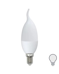 Лампа светодиодная E14 220 240 В 6 Вт свеча на ветру матовая 600 лм нейтральный белый свет Volpe