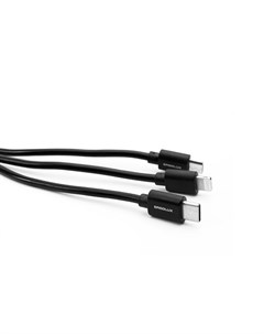 Аксессуар USB Micro USB Lightning Type C 3А 1 2m Black ELX CDC05 C02 Ergolux
