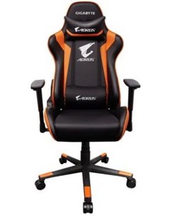 Кресло для геймеров GP AGC300 V2 чёрный оранжевый Gigabyte