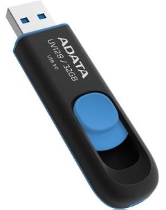 Флешка 32Gb AUV128 32G RBE USB 3 0 черный голубой Adata