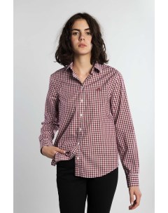 Женская рубашка бордовая Gant