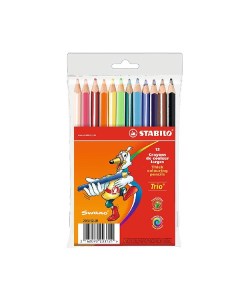 Набор карандашей цветных Trio 12 цв Stabilo
