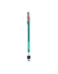 Ручка гелевая с черн хамелеон Hybrid Dual Metallic 1 0 мм светло зеленый металлик синий красный Pentel