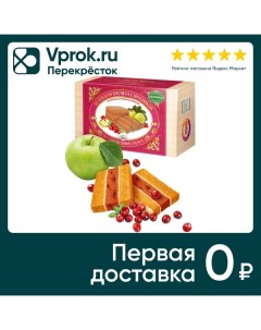 Пастила Белевская пастильная мануфактура с брусникой без сахара 180г Белевская пастила