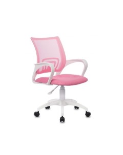 Кресло CH W695NLT розовый TW 06A TW 13A сетка ткань крестовина пластик белый Бюрократ