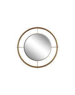 Зеркало круглое в металлической золотой раме Garda decor