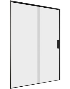 Душевая дверь Pleasure Evo 130 см AE65 N130 BT стекло прозрачное профиль черный Aquanet
