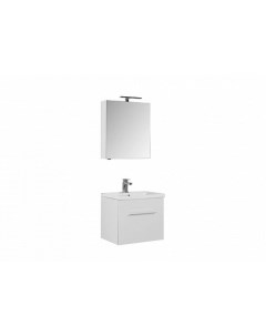 Комплект мебели Порто 60 см подвесная с ящиками белая Aquanet