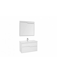 Комплект мебели Модена 100 см подвесная 2 ящика белая Aquanet