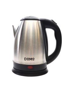 Чайник SML1801 2л 1 6 кВт металл пластик серебристый черный SML1801M плохая упаковка небольшие замят Domo