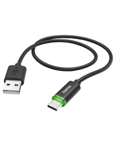 Кабель USB Type C USB 1 м черный 00178335 Hama