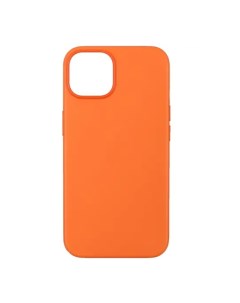 Чехол клип кейс Leather Case with MagSafe A2906 для iPhone 14 оранжевый Apple