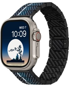 Ремешок Moon для Apple Watch 38 49 мм карбон синий AWB2306 Pitaka