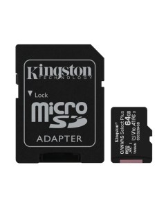 Карта памяти micro SDHC Адаптер 64 ГБ Kingston