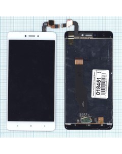 Дисплей с тачскрином для Xiaomi Redmi Note 4X белый Оем