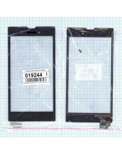 Сенсорное стекло тачскрин для Sony Xperia T3 черное Оем