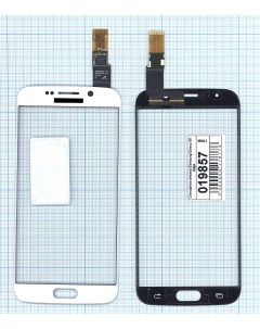 Сенсорное стекло тачскрин для Samsung Galaxy S6 Edge белое Оем