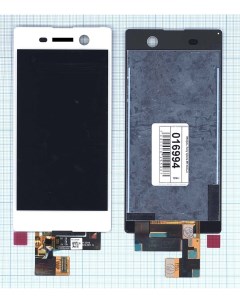 Дисплей с тачскрином для Sony Xperia M5 белый Оем