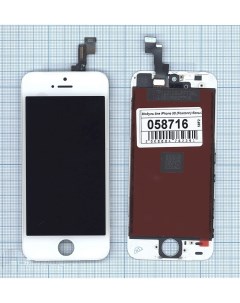 Дисплей для iPhone 5S в сборе с тачскрином Foxconn белый Оем