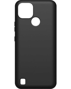 Чехол Silicone case для Realme C21 Black Matte 40041 Borasco