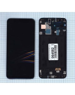 Дисплей с тачскрином для Samsung Galaxy A30 SM A305F черный с рамкой OLED Оем
