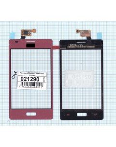 Сенсорное стекло тачскрин для LG Optimus L5 E610 E612 розовое Оем