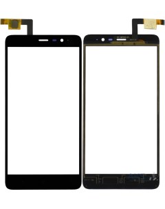 Сенсорное стекло тачскрин для Xiaomi Redmi Note 2 черное Оем