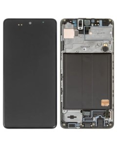 Дисплей с тачскрином для Samsung A515F A51 и рамкой черный Small Oled Оем