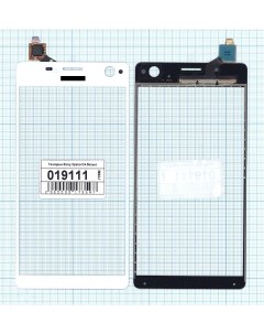 Сенсорное стекло тачскрин для Sony Xperia C4 белое Оем